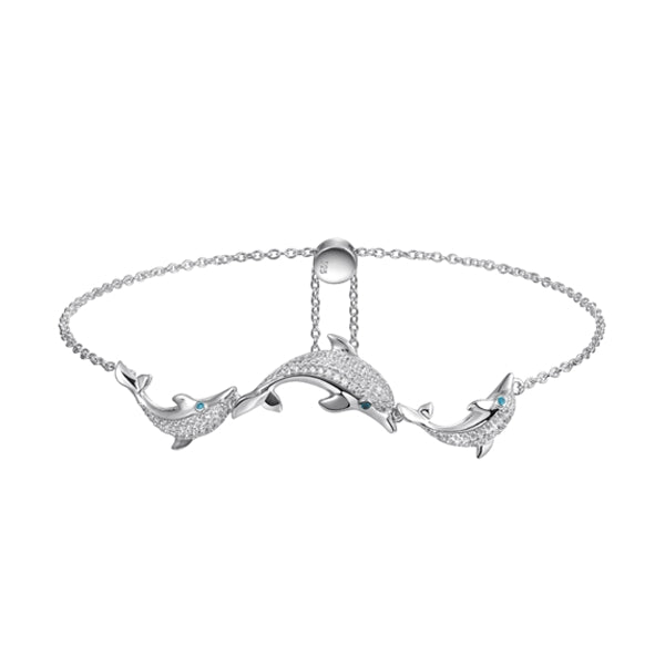 Sterling Silver Dolphin Bracelet