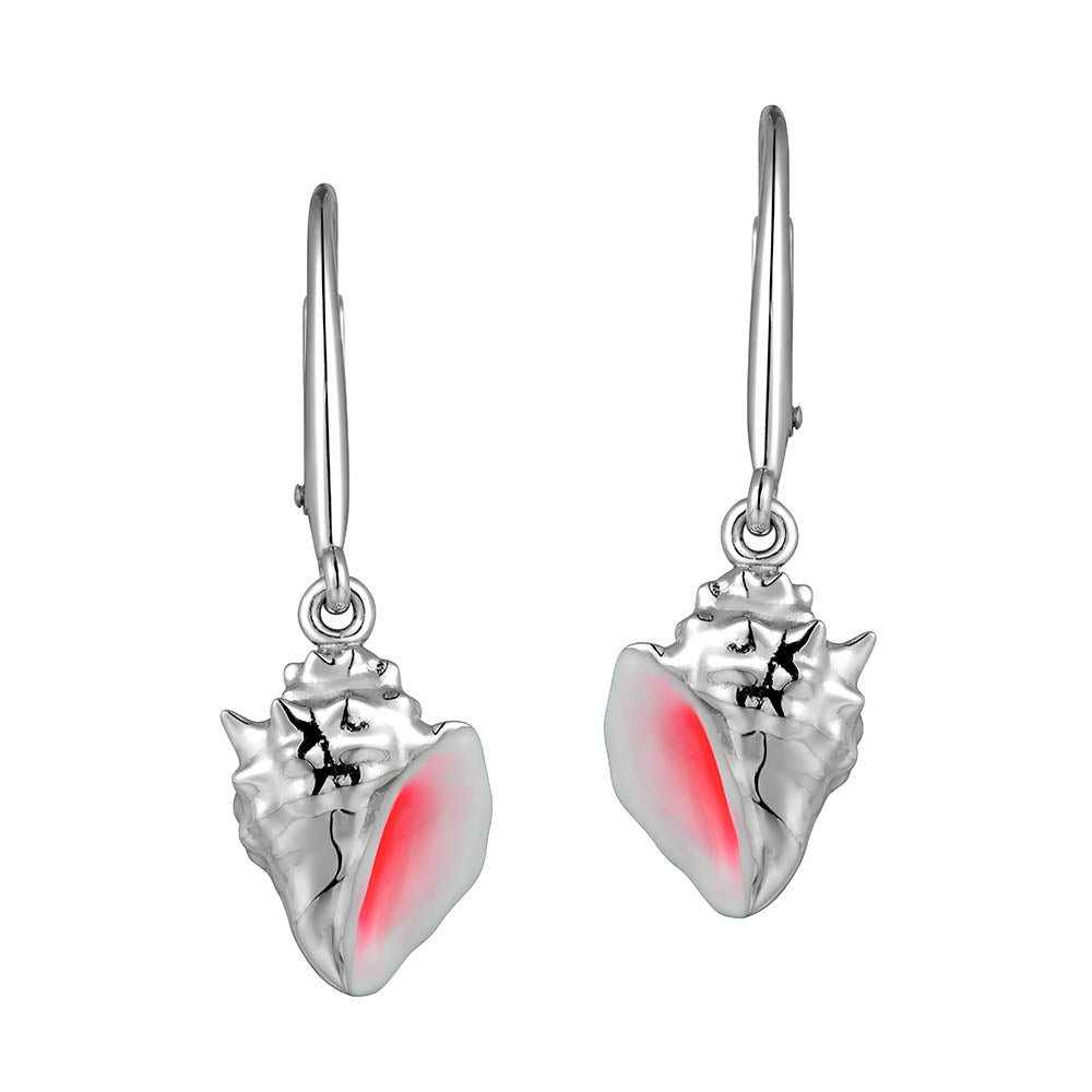 Sterling Silver Conch Earrings