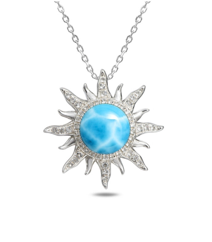 Larimar Sun Pendant