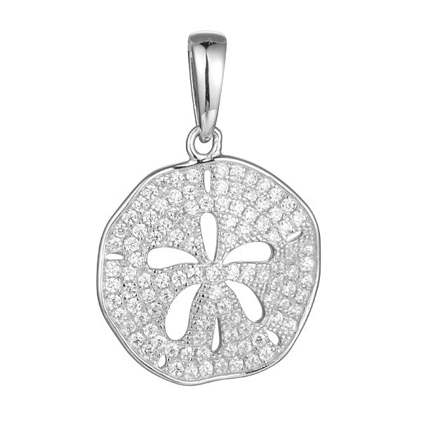 Sand Dollar Pendant (CZ)