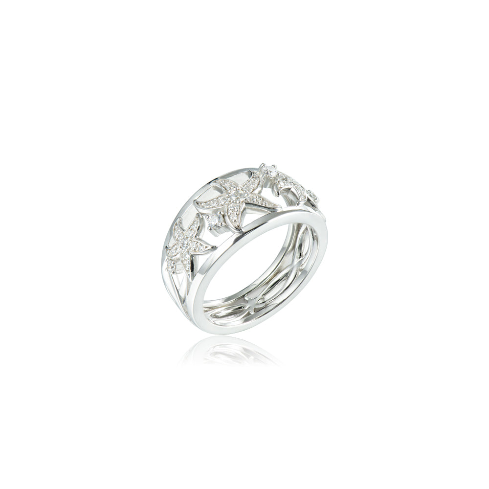 Sterling Silver Starfish Ring