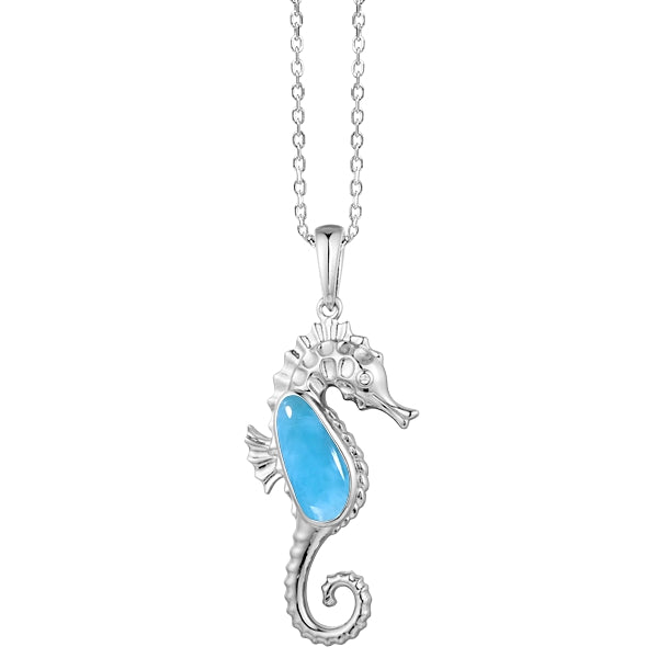 Larimar Sea Horse Pendant