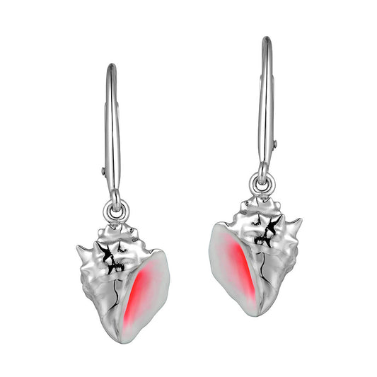 Sterling Silver Conch Earrings