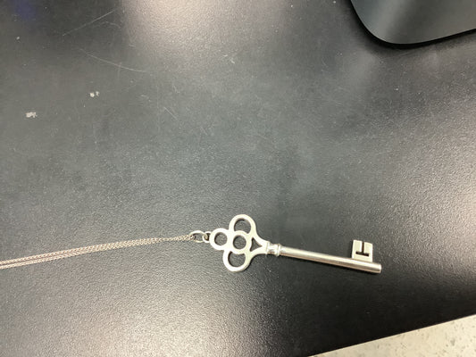 Tiff & Co Crown Key Pendant .925 silver