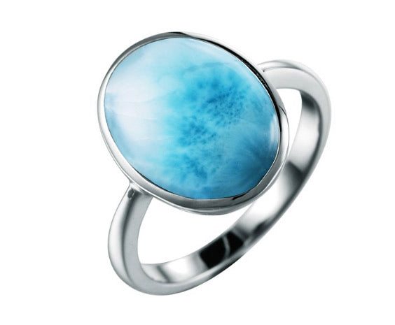 Larimar Oval Ring