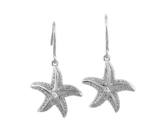 Swarovski Starfish Dangle Earrings