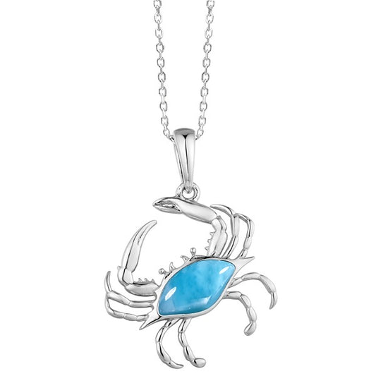 Larimar Crab Pendant