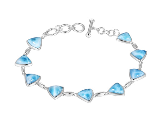 Larimar Trillion Bracelet