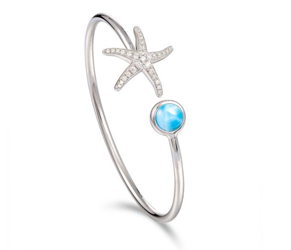 Larimar Starfish Bracelet