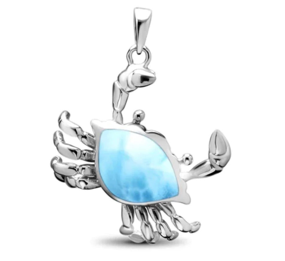Larimar Crab Necklace