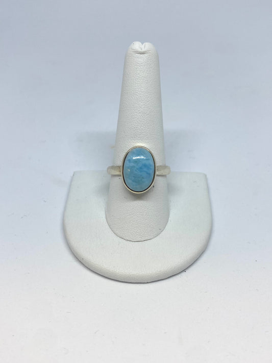 Oval Larimar Ring