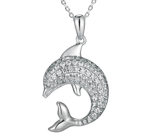 Swarovski Dolphin Pendant