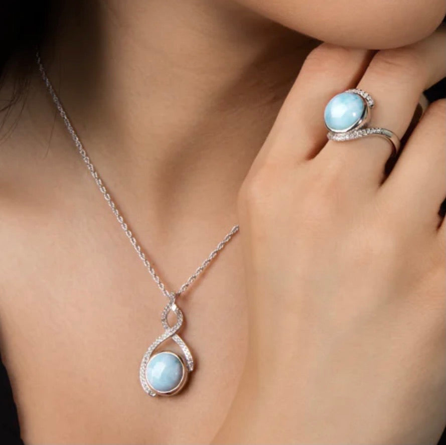Adella Larimar Necklace