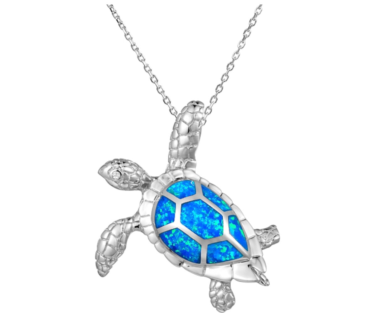 Opal Turtle Pendant