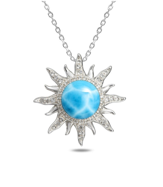 Larimar Sun Pendant