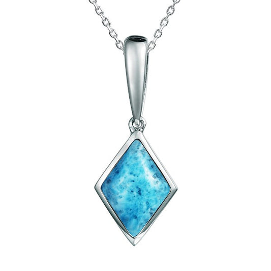 Larimar Rhombus Pendant