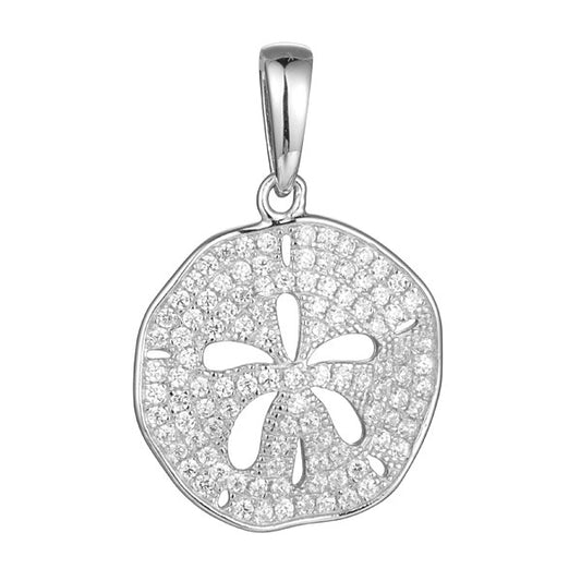 Sand Dollar Pendant (CZ)