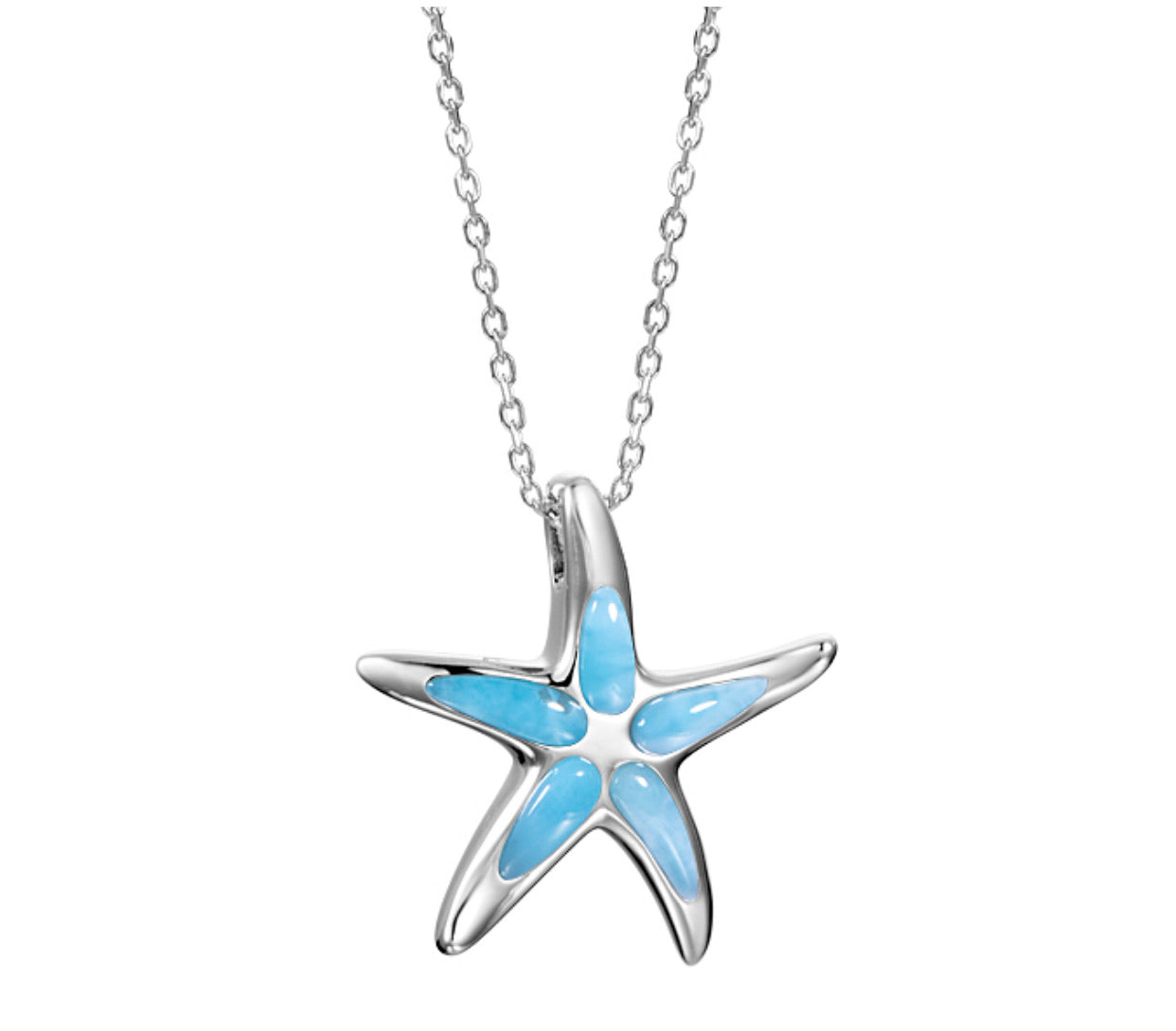 Larimar Starfish Pendant