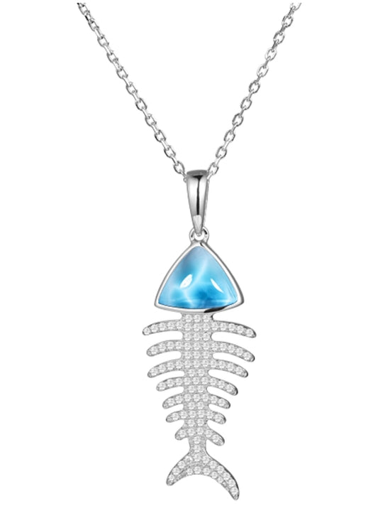 Swarovski & Larimar Bonefish